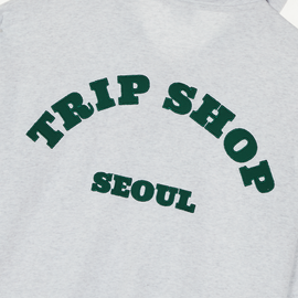 [Tripshop] TT GREEN 2-WAY ZIP HOODIE-Unisex Street Loose Fit Casual Hoodie Jumper Jacket-Made in Korea